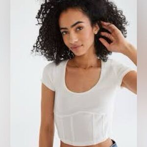 Aeropostale corset detail tiny top